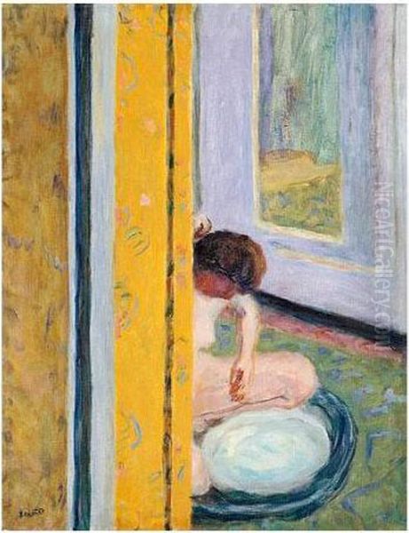 Nu Accroupi Au Tub by Pierre Bonnard