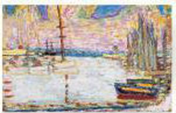 Port De Peche Oil Painting by Pierre Bonnard