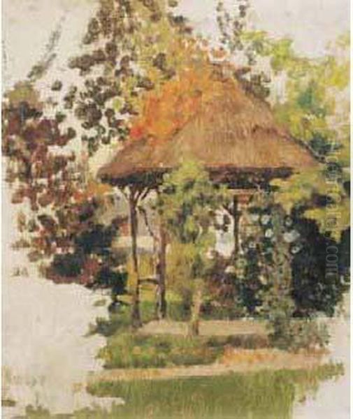 La Tonnelle, 1890. Oil Painting by Pierre Bonnard