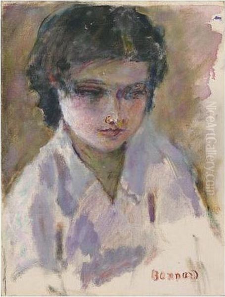 Portrait De Jeune Femme (gisele Belleud) Oil Painting by Pierre Bonnard