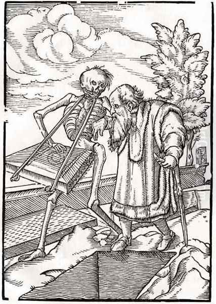 Death comes to the Old Man Oil Painting by Hans Holbein the Younger