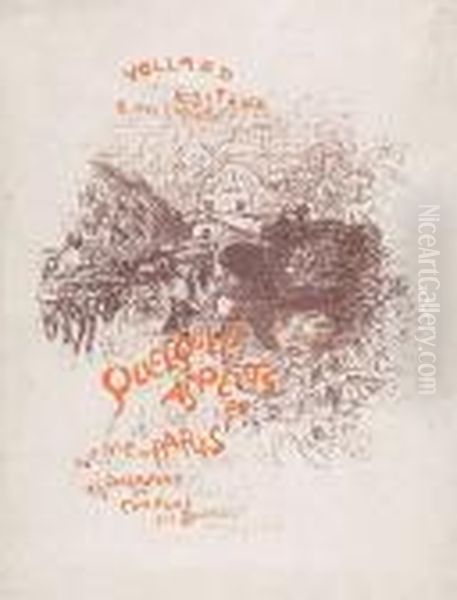 Couverture De L'album Quelques Aspects De La Vie De Paris Oil Painting by Pierre Bonnard