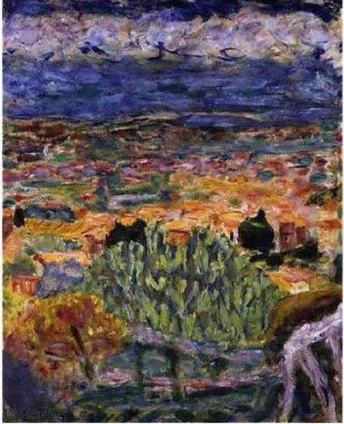 Vue De Cannet Oil Painting by Pierre Bonnard