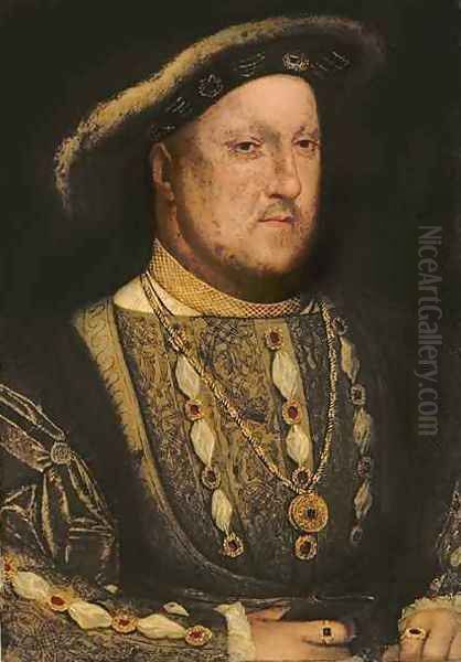 Portrait of Henry VIII 1491-1547 Oil Painting by Hans Holbein the Younger