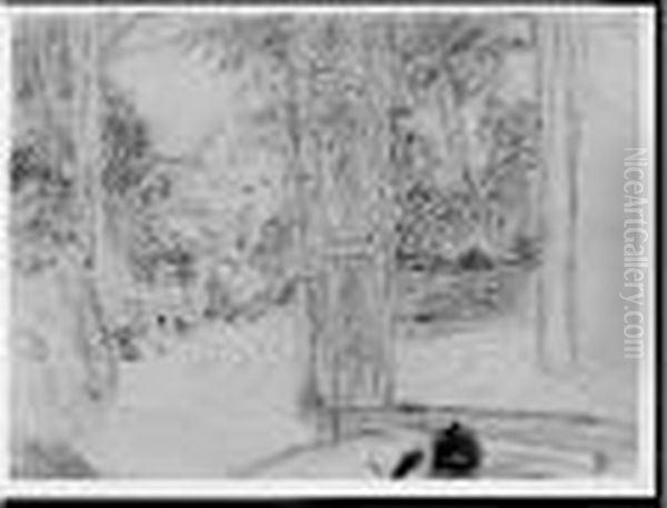 Fenetres Ouvertes Sur Un Jardin Oil Painting by Pierre Bonnard