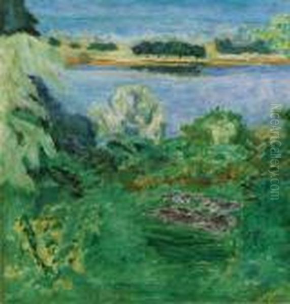 La Seine Vernonnet Oil Painting by Pierre Bonnard