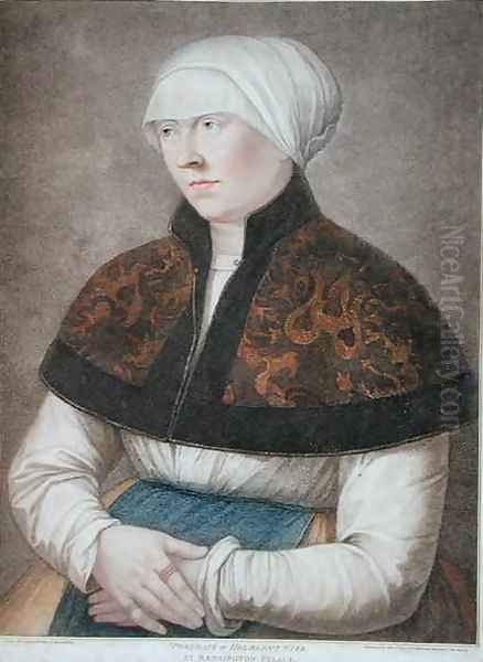 Portrait of Holbeins Wife Oil Painting by Hans Holbein the Younger