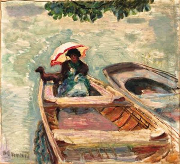 En Bateau Oil Painting by Pierre Bonnard