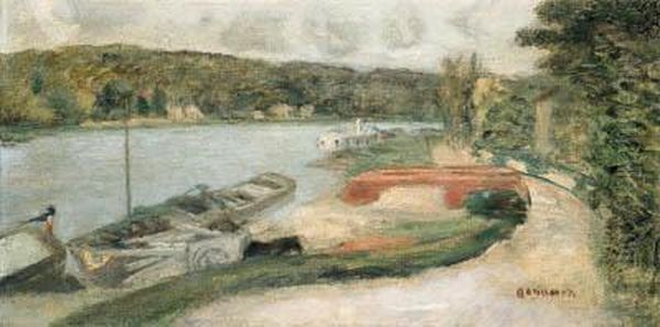 La Seine Vernon Oil Painting by Pierre Bonnard