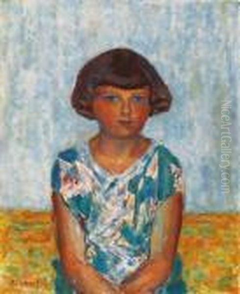 Portrait D'une Jeune Fille Oil Painting by Pierre Bonnard