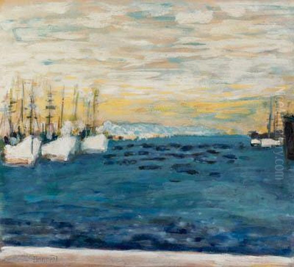 Port Mditerrannen Oil Painting by Pierre Bonnard