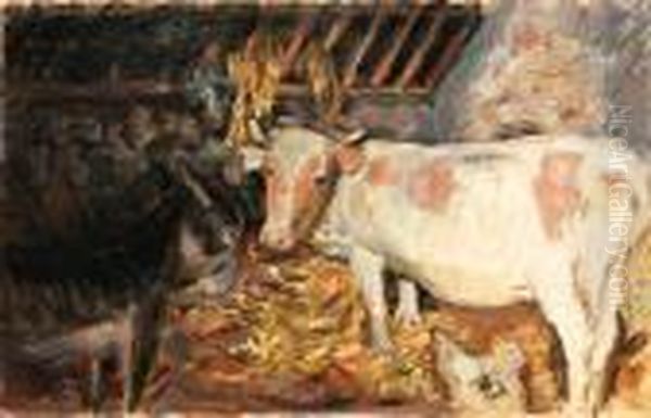 L'table (vache L'curie) Oil Painting by Pierre Bonnard