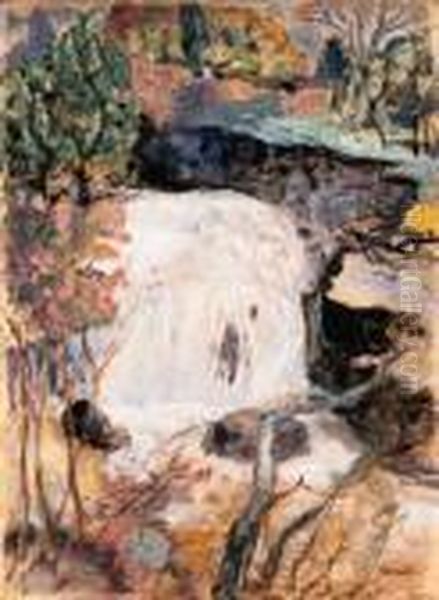 La Cascade Oil Painting by Pierre Bonnard