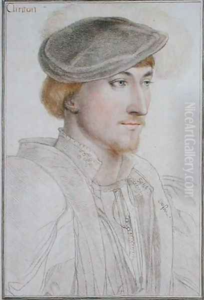 Lord Clinton 1512-85 1st Earl of Llincoln Oil Painting by Hans Holbein the Younger