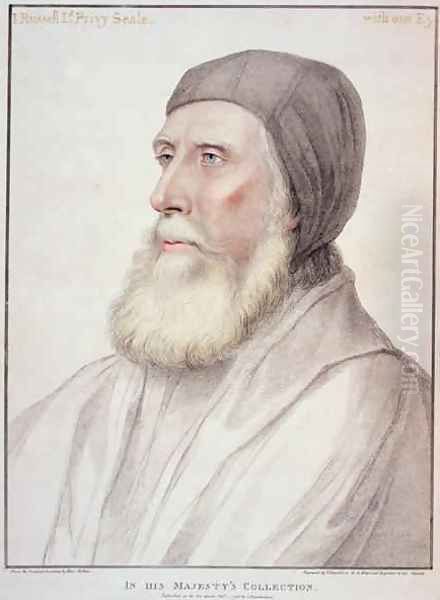 Portrait of John Russell 1st Earl of Bedford 1485-1555 Oil Painting by Hans Holbein the Younger