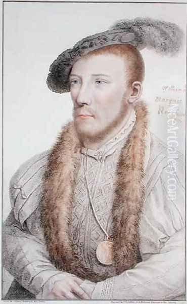 William Parr 1513-71 Marquess of Northampton Oil Painting by Hans Holbein the Younger