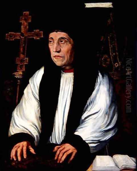 William Warham Archbishop of Canterbury Oil Painting by Hans Holbein the Younger