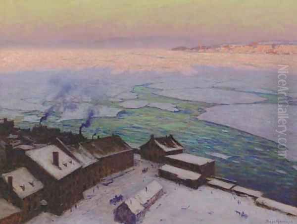 Sunrise, Quebec Oil Painting by Birge Harrison