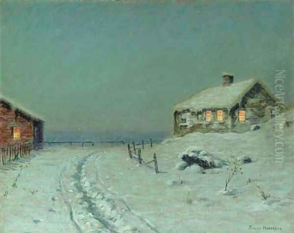 Winter Twilight 2 Oil Painting by Birge Harrison