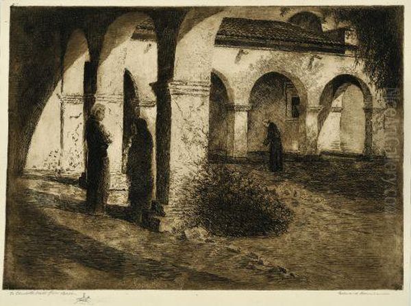 Mission San Juan Capistrano Oil Painting by John Edward Borein