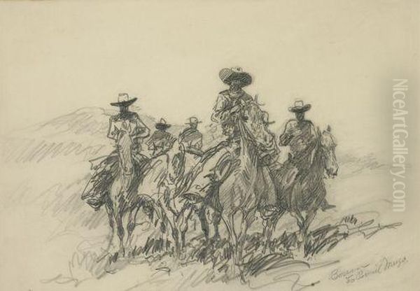 Horseman Oil Painting by John Edward Borein