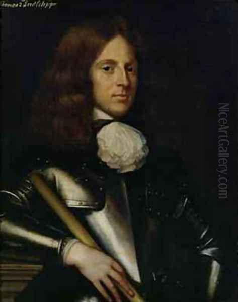 Thomas 1635-1689 2nd Lord Culpeper Oil Painting by Adriaen Hanneman