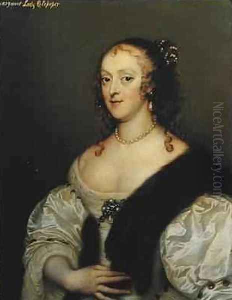 Margaret 1635-1710 wife of 2nd Lord Colepeper Oil Painting by Adriaen Hanneman