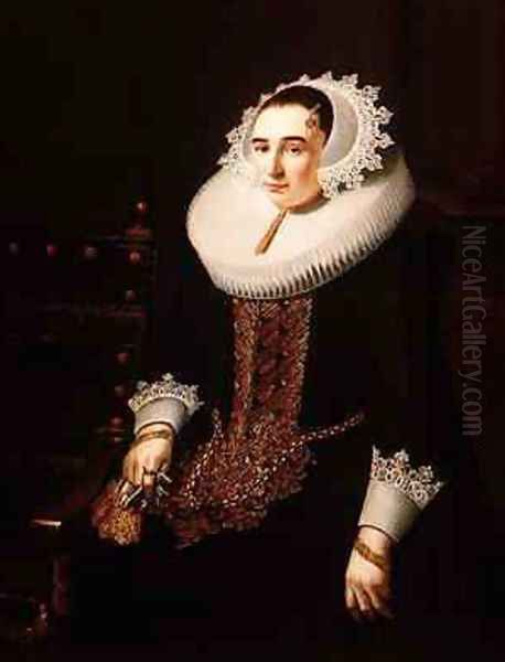 Portrait of a Lady Oil Painting by Adriaen Hanneman