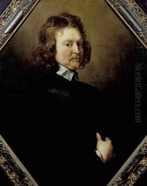 Portrait of Edward Hyde 1609-74 1st Earl of Clarendon Oil Painting by Adriaen Hanneman