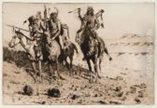 Title: Sioux Chief Oil Painting by John Edward Borein