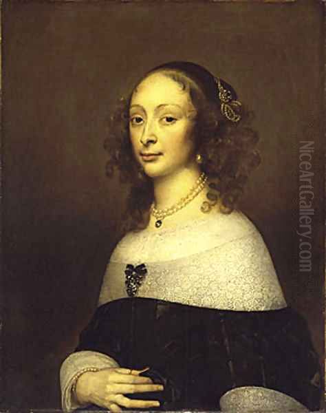 Portrait of a Woman 2 Oil Painting by Adriaen Hanneman