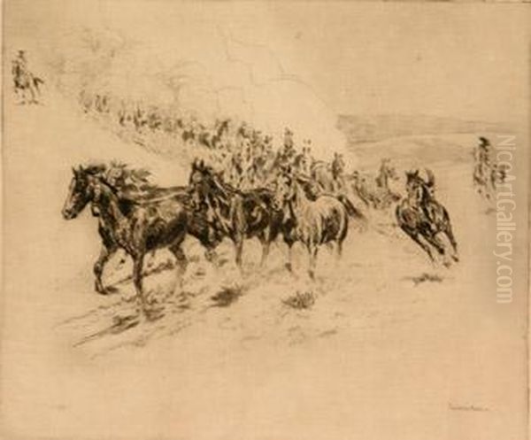 The Bell Mare Oil Painting by John Edward Borein