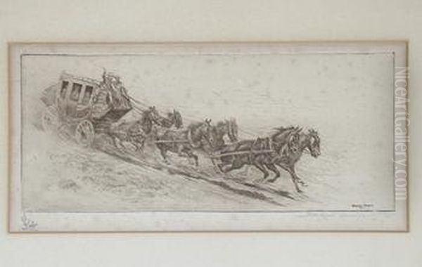 The Overland Mail (galvin 140) Oil Painting by John Edward Borein