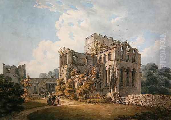 Lanercost Priory near Carlisle Oil Painting by Thomas Hearne