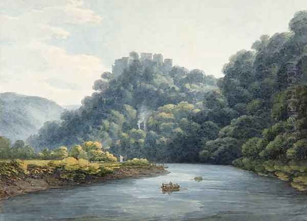 Goodrich Castle on the Wye Oil Painting by Thomas Hearne