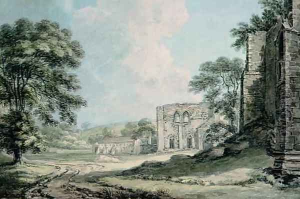 Furness Abbey Lancashire Oil Painting by Thomas Hearne