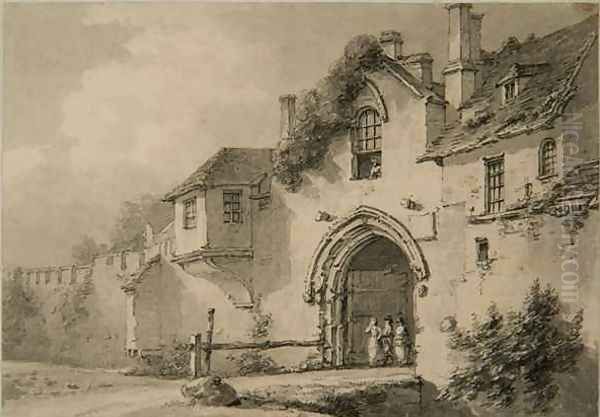 St Anns Gate Oil Painting by Thomas Hearne