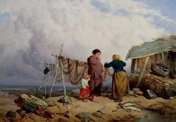 The Fishermans Family Oil Painting by Isaac Henzell