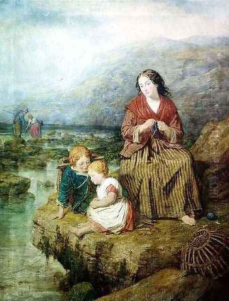 The Young Fishermen Oil Painting by Isaac Henzell