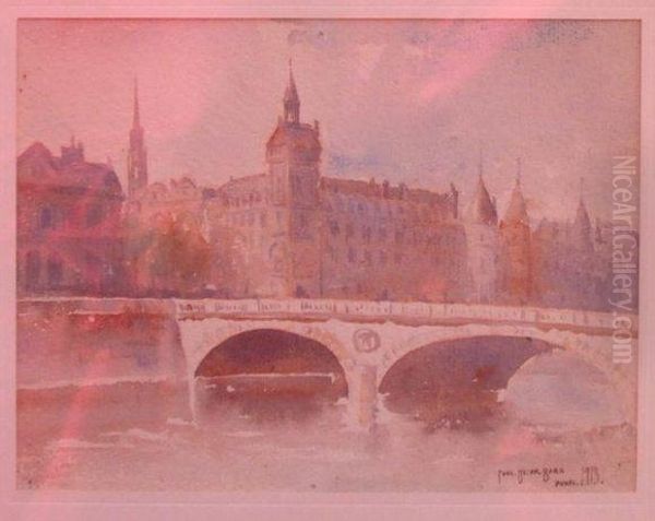 Paris (la Conciergerie) Oil Painting by Carl Oscar Borg