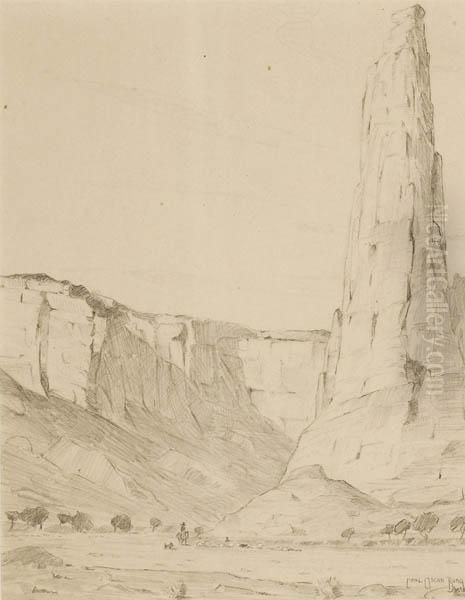 Canyon De Chelly Oil Painting by Carl Oscar Borg