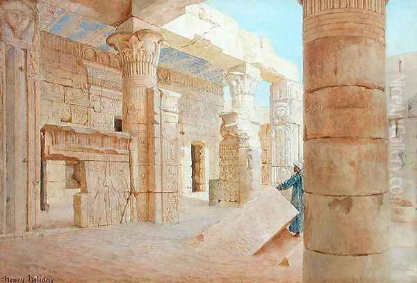 Temple of Philae Oil Painting by Henry Holiday