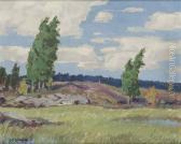 Vanerslandskap Oil Painting by Carl Oscar Borg