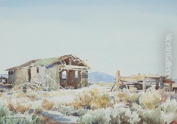 The Abandoned Homestead Oil Painting by Carl Oscar Borg