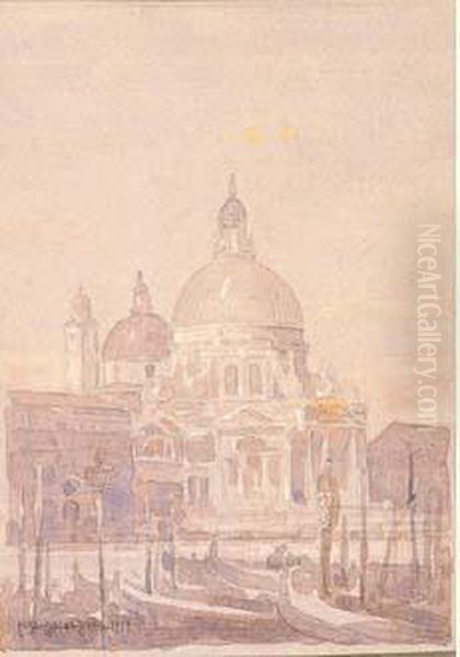 Vue De La Salute A Venise by Carl Oscar Borg