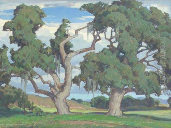 California Oaks Oil Painting by Carl Oscar Borg