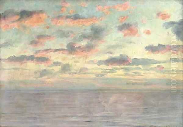 Sea and sky Oil Painting by Alexander Thomas Harrison