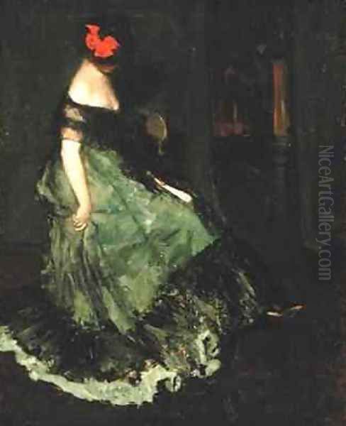 The Red Bow Oil Painting by Charles Webster Hawthorne