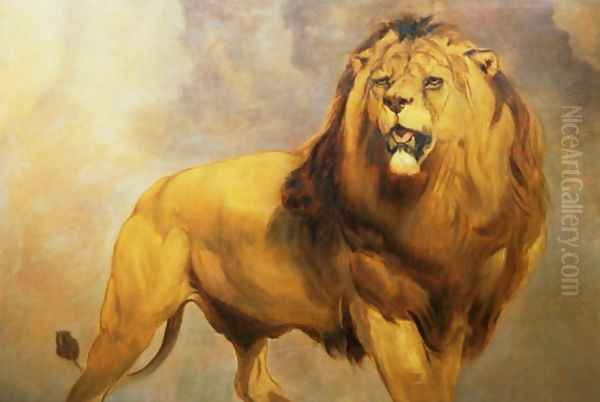 Lion 3 Oil Painting by William Huggins