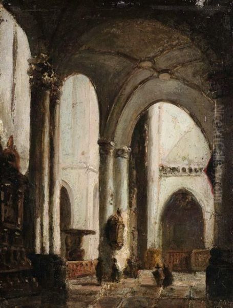 Niederlandisches Kircheninterieur by Johannes Bosboom